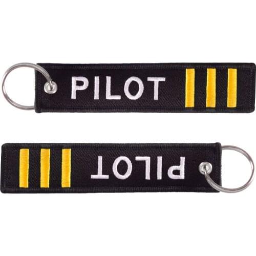 Fashion Black Mobile Phone Strap Double-sided Embroidery Co-pilot Keychain for Mobiles Porte Clef Key Ring Chain Phone Straps