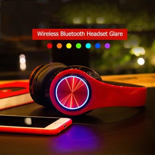 New B39 bluetooth headphones wireless Portable Folding Support TF Card Built-in FM mp3 player With LED Colorful Breathing Lights