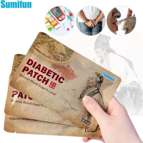 Sumifun 6pcs New Diabetic Patch Medical Herbal Plaster Stabilizes K05101 Blood Sugar Level Reduce Glucose Content Balance Sticke