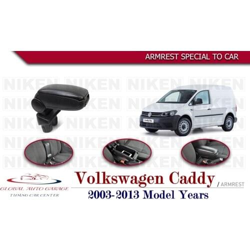 For Volkswagen Caddy Armrest 203-2013 Car Accessories Storage Box Easy Install Universal Cup Holder Interior Auto Charging USB