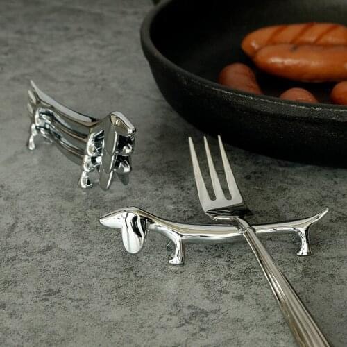Dog Shape Chopstick Rest Tableware Holder Table Decorative Chop Sticks Holder Rack Spoon Fork Rest Kitchen Tools Tableware