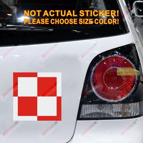 Polish Air Force Decal Sticker Poland Decal Sticker Car Vinyl Reflective Glossy pick size