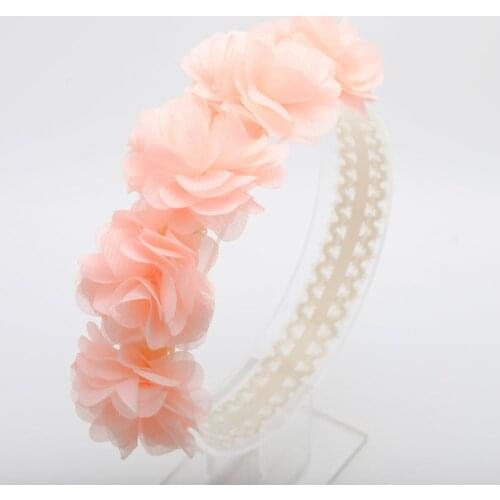 New Girls Flower Headbands Newborn Photograph Childrens Cute Hair Accessories Girls Elastic Hairbands Gift Headwear
