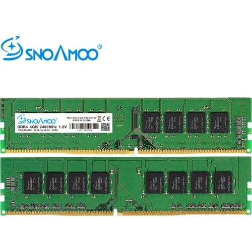 SNOAMOO DDR4 4GB 2133MHz or 2400MHz DIMM Desktop PC Memory Support motherboard ddr4