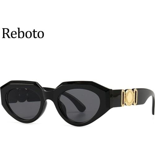 Black Cat Eye Sunglasses Women 2021 Luxury Brand Small Fashion Shades Glasses Trendy Vintage Sunglasses Lady Summer Oculos