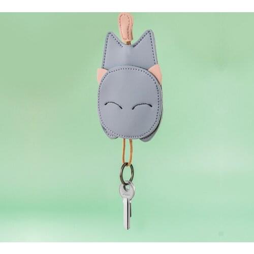 High Quality Cat Key Case Animal Cute Keychain Men And Women Bag Car Key Ring Phone Charm Pendant Luxury Key Chain Couple Gift