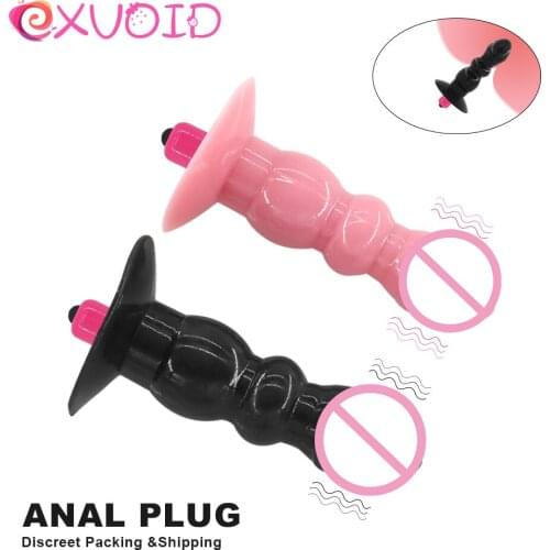 10 Speeds Sucker Anal Beads Vibrator Silicone Butt Plug Sex Toys for Women Anal Plug Prostate Massager