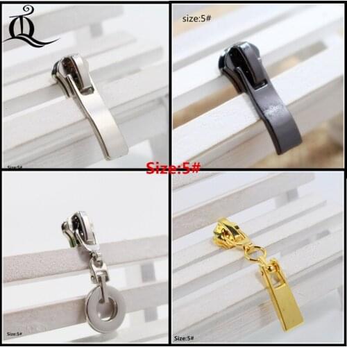 5 pcs 5# mix zipper repair kits zipper pull Metal zipper slider,zipper head,Garment,bag and suitcase accessories,clothes,b