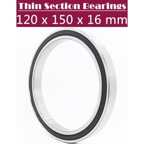 6824 2RS ABEC-1 120x150x16MM Metric Thin Section Bearings 61824 2RS