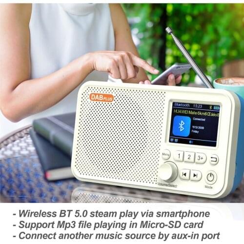 Digital Radio DAB / DAB + FM BandIII 170-240MHz Receiver Multi Band Radio With LCD Display Alarm Clock Radio Digital Radio