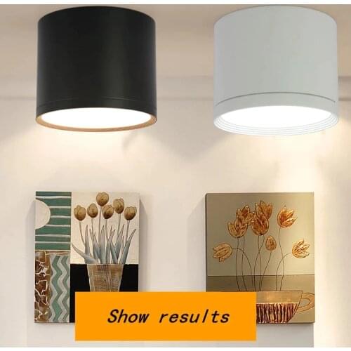 Surface Mounted Dimmable LED Downlight Ceiling Light SMD5730 20W 15W 12W 9W AC85-265V High Power Spot Light Indoor Lighting