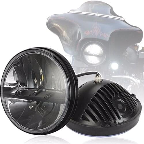 Motorcycle Headlight 7 Inch Round Led Hi-Lo Beam Headlight For Harley motorcycle Electra Glide Street Glide Road King Motorbike