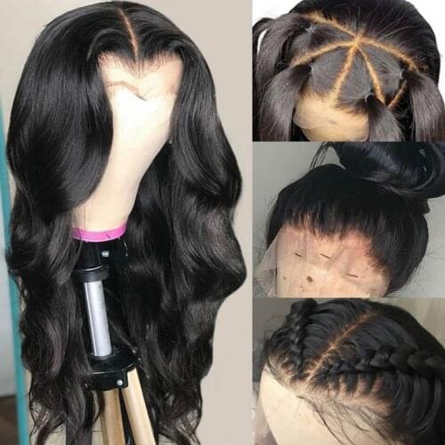 Hairmoda Brazilian Body Wave 360 Lace Frontal Human Hair Wigs 13x4 Lace Front Wigs 150 Density 4x4 Lace Closure Wigs