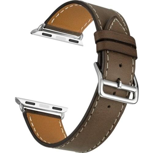 Promotion Leather Loop for Apple Watch Band 6 SE Band 40mm 44mm Bracelet Strap for iWatch 5 4 3 2 1 Single Tour 38mm 42mm Correa