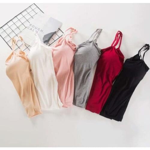 Sexy Women Padded Camisoles Spaghetti Strap Tops Bracelete Push Up Vest Tank Cami Sleeveless Tank Top Underwear