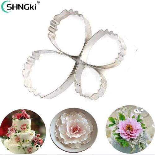 Lovely Rose Petal Cookie Cake Cutters DIY Biscuit Pastry Kitchen Baking Mold Mould Fondant Party Wedding Decor