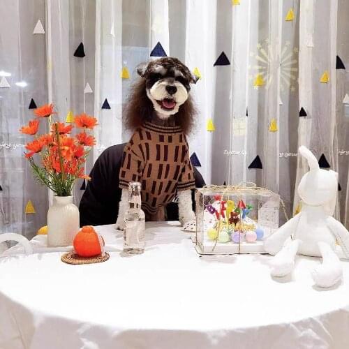 Fashion Pet Dog Sweater Jumper Clothes Winter Warm Hoodie Jacket Coat Apparel Small Medium Dogs Schnauzer Chihuahua Pug EMC18