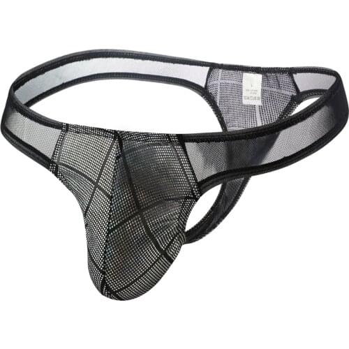 2021 New Cross Strap Mens Underwear Low Waist Men Thong Cotton Comfortable Sexy Gay Jockstrap Cotton Male Panties