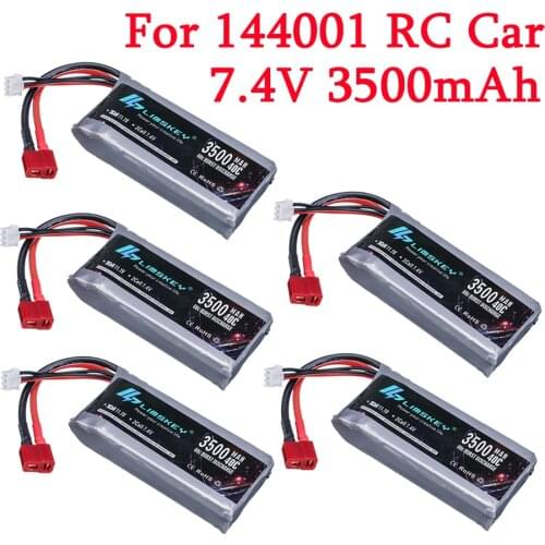 Upgrade 7.4v 3500mah 2s Lipo Battery Part For Wltoys 144001 1/14 4wd Rc Car