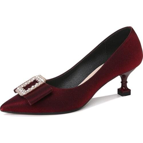 Pointed Stiletto Single Shoes Shallow Mouth Metal Decorative WomenS Shoes Water Platform WomenS Shoes