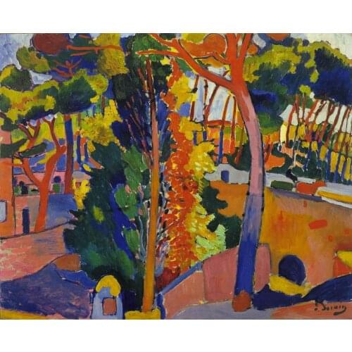 Andre Derain Bridge over the Riou Giclee Art Film Print Silk Poster Home Wall Decor 24x36inch