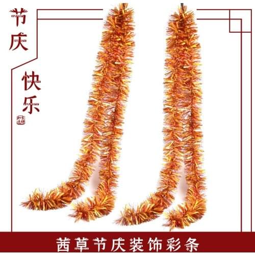 Festive decorations 2.7 meters long madder color strips stage tops garland dance props window scene layout