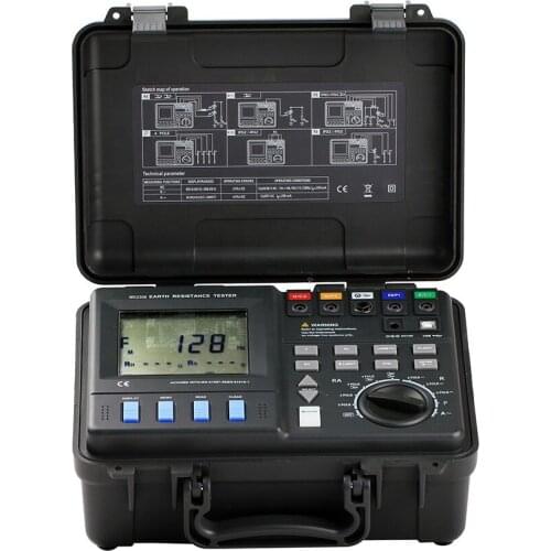 Professional dual clamp advanced earth resistance tester meter MS2308 with USB interface