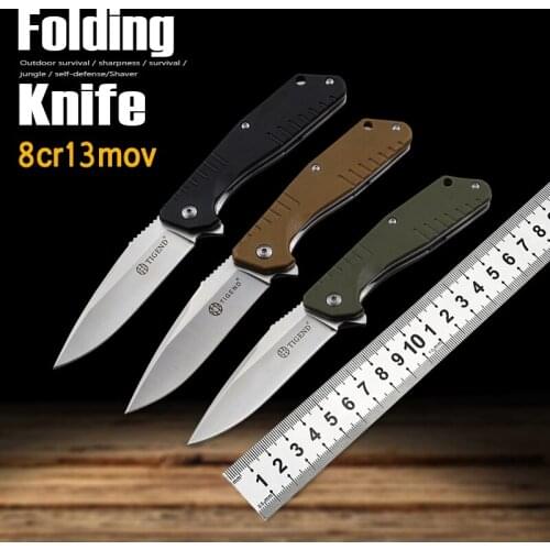 Folding knife outdoor survival knife lifesaving portable fruit knife self-defense knife camping knife fixed knife hunting knife