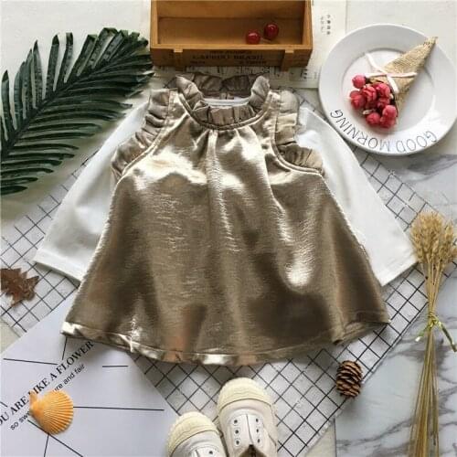 Tonytaobaby Spring New Female Baby Childrens Clothing Set Product Golden Girls Clothes