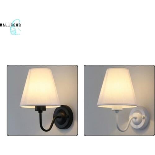 Nordic Style Indoor Lighting Canvas Craft LED Wall Lamp Modern Bedroom Bracket Light Household Living Room Bathroom Lamp Sconce