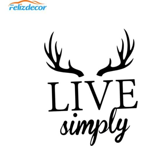 Live simply Quote Car Decal Art Stickers Vinyl Car Decor Rear windshield Modern Style L589