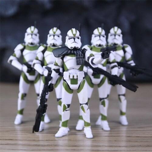 Star Wars 442 Green Corps 3.75 Inch Imperial Stormtrooper All Joints Are Movable Anime Figures