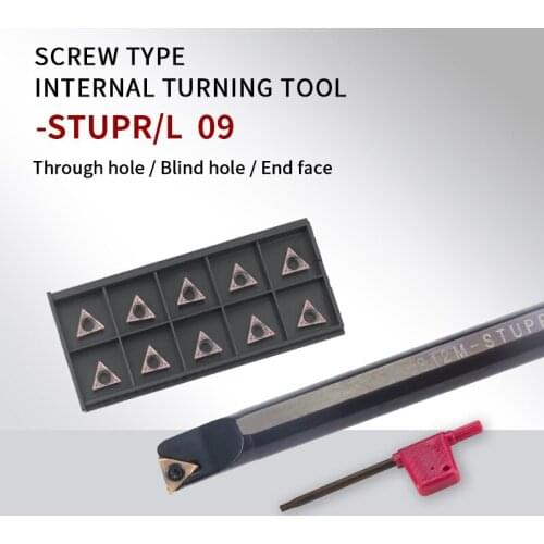 1pc S08K-STUPR09 S12M-STUPR09 Internal Turning Tool Holder TPGH/TPMT Carbide Inserts Lathe Bar CNC Cutting Tools