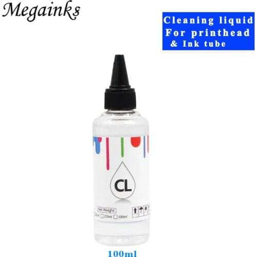 100ML Sublimation ink cleaning solution liquid for Brother for Roland for Canon for Ricoh printer pigment dye ink cleaning fluid