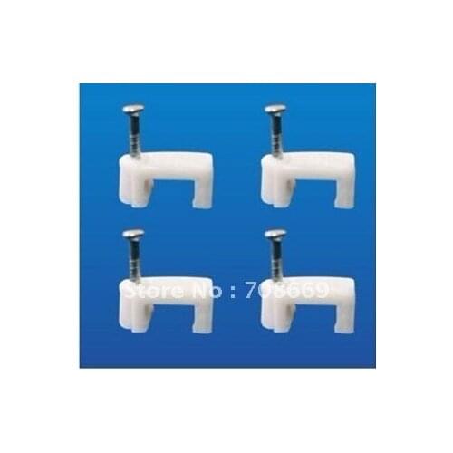 100pcs 4/5/6/7/8/9/10/12MM Diameter Plastic Flat Cable Nail Clips