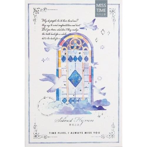 30Sheets/Set 2019 New Merry Christmas Luminous A poem of praise Postcard /Greeting Card/wish Card