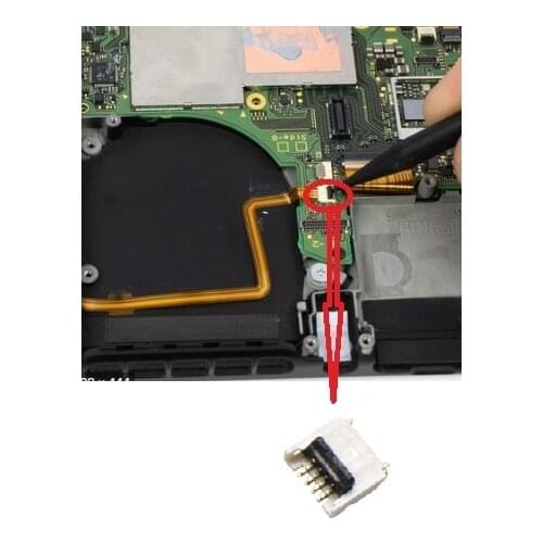 5pcs-50pcs For Nintendo Switch power volume flex cable FPC connector socket plug on motherboard fix part