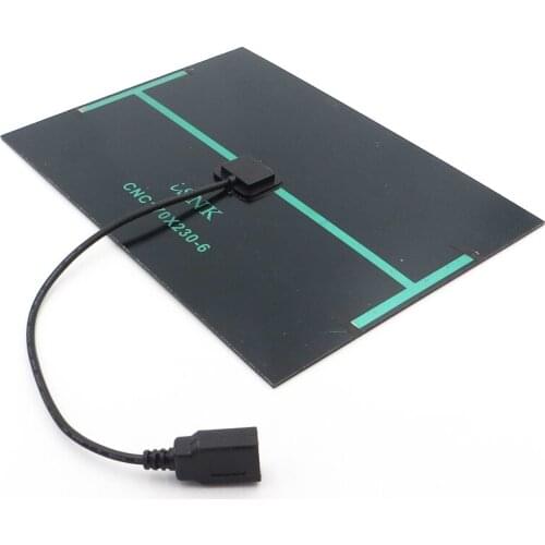 6W 6V Outdoor USB Solar Panel Battery Charger with 30cm cable For Mobile Phone Polycrystalline Solar Cell 5V USB output