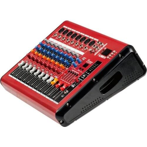 8 Channel USB Professional Mixing Amplifier Amp DJ Powered Mixer Power