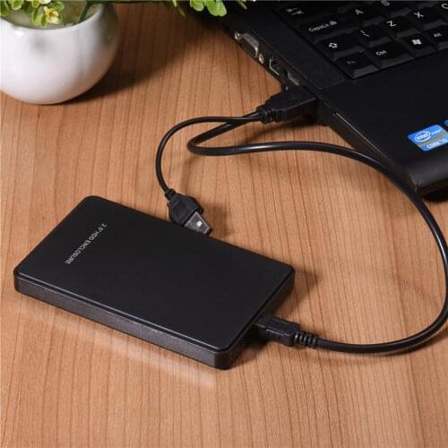 USB 2.0 HDD Case Hard Drive 2.5 inch SATA Box 2TB External Enclosure Mobile Disk Housing Docking Station Caddy for Laptop
