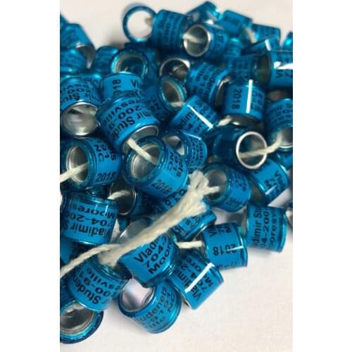 Colorful cheap 300pc good quality pigeon racer leg feet ring bands bright color bands pigeon foot rings