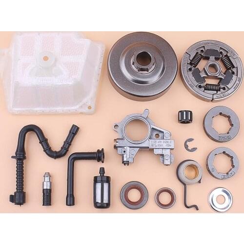 Clutch Sprocket Rim Drum Assy For Stihl MS361 MS 361 Oil Pump Worm Gear Fuel Air Filter Line Seal Washer Bearing Kit
