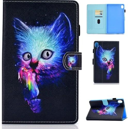 For Huawei MediaPad M6 10.8 inch SCM-W09 SCM-AL09 M6 10.8 Case Smart Cover Funda Tablet Cartoon Painted Flip Stand Shell Capa