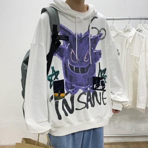 DYB&ZACQ Brand MenS Black White Hoodies 2021 Spring Autumn Hip Hop Casual Mens Sweatshirts Streetwear Clothes M--5XL