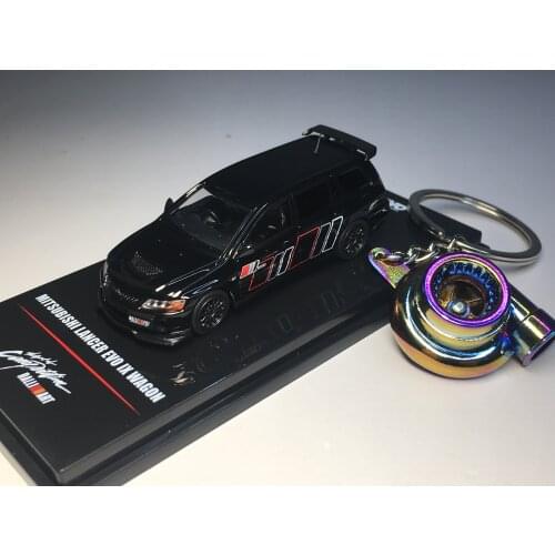 Inno 1/64-Ev09w-Rabl Mitsubishi Lancer Evo IX Wagon 2005 Ralliart Black Die Cast Model Car Collection Limited