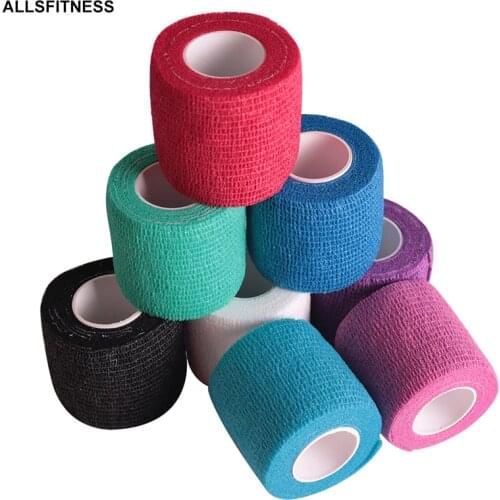 5M Waterproof Breathable Cotton Kinesiology Tape Sports Elastic Roll Adhesive Muscle Bandage Pain Care Tape Knee Elbow Protector