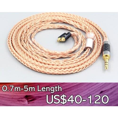 LN007691 XLR 2.5mm Balanced 16 Core 99% 7N OCC Earphone Cable For AKG N5005 N30 N40 MMCX Sennheiser IE300 IE900