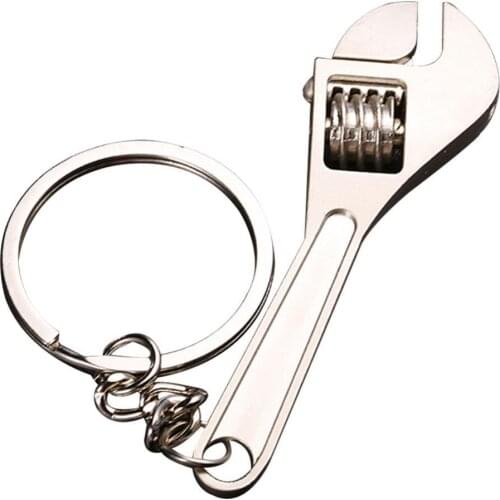 Mini Wrench Keychain Metal Car Key Ring High-grade Simulation Spanner Keychain keyring Key Fob Metal Pendant
