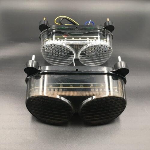 Motorcycle Integrated LED Rear Tail Light Turn Signals Indicator Lamp Smoke For KAWASAKI ZR7 ZX6R ZX900 ZZR600 ZX9R