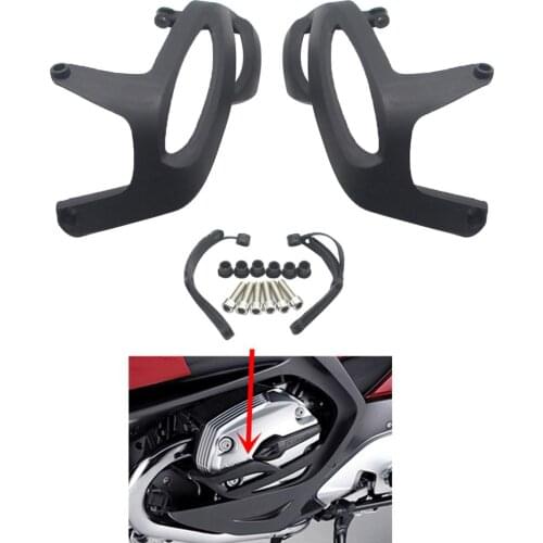 Motorcycle Cylinder Head Engine Protector Guards Cover Replacement for BMW R1200GS R1200R R1200RT R1200S Black